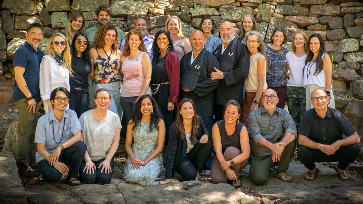 The 2022-2022 Contemplative Medicine Fellowship cohort in a group photo at their graduation.