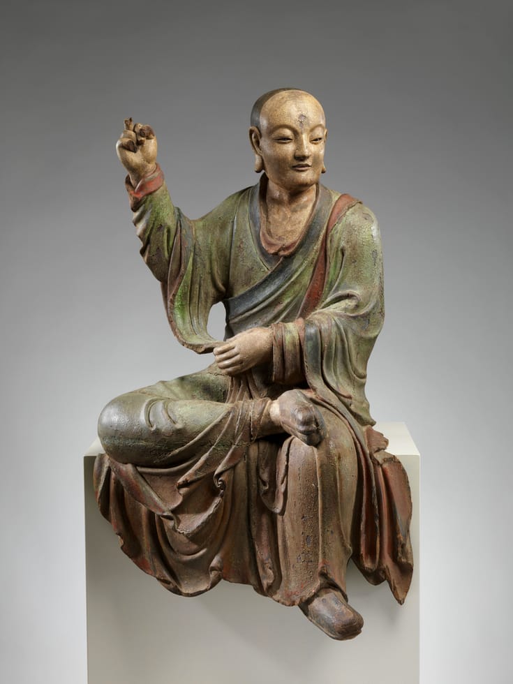 Chinese sculpture of one of the Buddha's arhats